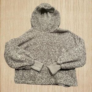 fuzzy cropped hoodie sweatshirt 🐩